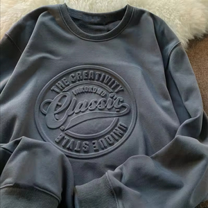 Suéter de Punto para Hombre de Alta Calidad al por Mayor, OEM, Hombros Caídos, Cuello Redondo, Sudaderas Personalizadas con Logotipo para Hombre - Product Image 5