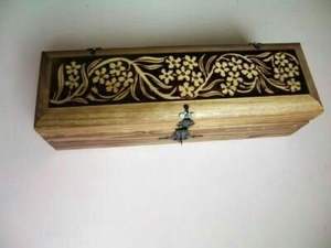 DESGIAN NATURAL <b>WOODEN</b> Premium Printed Home <b>Wooden</b> Tabletop <b>Spice</b> Box With Separate Compartments for <b>Spices</b> and - Product Image 4