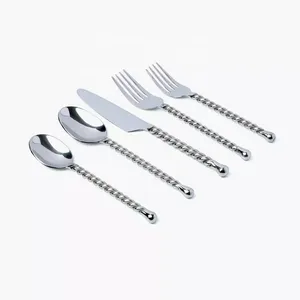 Juego de cubiertos de acero inoxidable de alta calidad, estilo Vintage, duradero, para Hotel y boda, cubiertos de mesa para servir comida, excelente suministro - Product Image 6