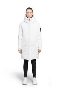 Parka à capuche pour femmes en tricot à prix d'usine directe et veste d'hiver matelassée avec design respirant - Product Image 2