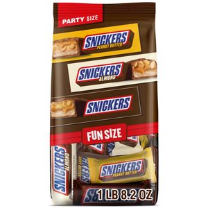 SNICKERS Original, Peanut Butter & Almond Fun Size Milk Chocolate Candy Bars Variety Assortment, Party Size, 24.02 Oz <b>Bulk</b> <b>Bag</b> - Product Image 6