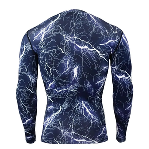 Custom logo Design Full Sublimation Mma Rash Guard Jitsu Bjj Rashguard Manufacturer BJJ Rash Guard Set - Product Image 2