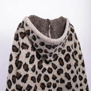2025 New Style Women's Street Hooded Knit Sweatshirt for women 100% <b>polyester</b> - Product Image 3