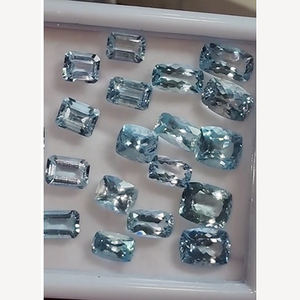 Lote de 20 Piezas de Aguamarina Natural de 8mm a 12mm, Corte Octogonal Facetado, 37.35 Quilates, Iroc Sales, Gemas Sueltas de Alta Calidad, US$299 - Product Image 2