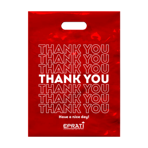 Bolsa de Compras de Plástico MDPE con Asa, Impresa Personalizada al por Mayor, Hecha en Turquía - Product Image 1