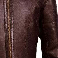 Veste de style personnalisée pour hommes Veste d'hiver en peau de mouton marron de haute qualité Veste en cuir véritable avec ceinture souple Aviator de vol B3 Bomber
