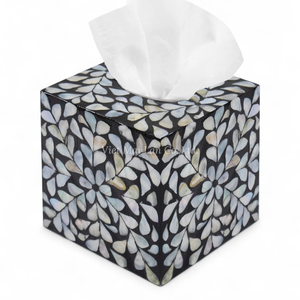 Mother of Pearl Classic Vietnam Tissue <b>Box</b> Natural Shell Inlay Handmade Eco Friendly Decorative Tissue Holder - Product Image 1
