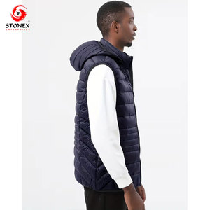 Chaleco Acolchado Informal Personalizado para Hombre, con Cremallera, Ligero, Abrigado para Invierno, Sin Mangas, Cortavientos, con Diseño de Logotipo Personalizado, Servicio OEM - Product Image 3