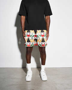 Custom Logo Sports Shorts Sublimation Print Trendy High Quality Fabrics Basketball Casual Elastic Double <b>Layer</b> Mesh Shorts - Product Image 6