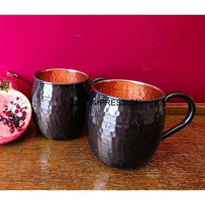 Mule de Moscou en cuivre massif pour tasses Tasses en cuivre au design martelé pour la maison et l'hôtel Utilisation potable pour les ustensiles de prix de gros - Product Image 3