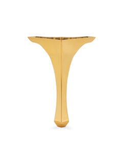 Pieds de meubles triangulaires en plastique robuste de 28 cm, dorés et modernes, pour salon, chambre, salle à manger, salle de bain, bureau à domicile - Faciles à installer - Product Image 1