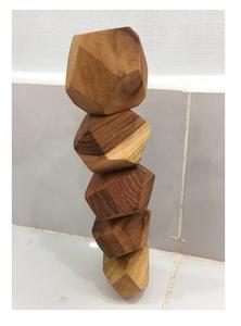 Jouets en bois naturel pour Chiuldren Tumi Ishi Pierre d'équilibre en bois de roche du Vietnam - Product Image 5