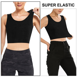 Vente chaude femmes Bustiers et Corsets femmes transgenre garçon manqué élastique poitrine liant soutien-gorge pull débardeur - Product Image 3