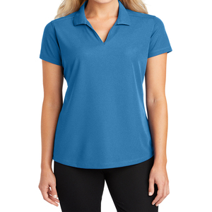 Venta al por mayor logotipo personalizado mujeres Polo camisa letra impresa transpirable verano Casual Slim Tops señoras Polo cuello media manga blusas - Product Image 1