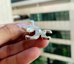 Lujo 925 Plata Moissanite diamante Iced Money Bag fianza personalizable Hip Hop fiesta joyería colgantes y dijes - Product Image 2