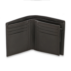 Bajo MOQ Cartera de los hombres de cuero genuino Multi Tarjeta de diseño corto al por mayor logotipo personalizado de alta calidad Premium tarjetero para hombres - Product Image 3