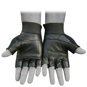 Heavy <b>Weight</b> Cotton Half Finger Gym Gloves <b>for</b> Men and <b>Women</b> with Padded Palms Strong Grip <b>Wrist</b> Support <b>for</b> Lifting Training - Product Image 6