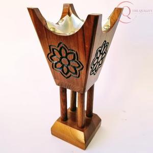 Boîte à encens religieuse classique en bois avec couvercle et cendrier pour une combustion paisible, propre, naturelle et durable des parfums - Product Image 6