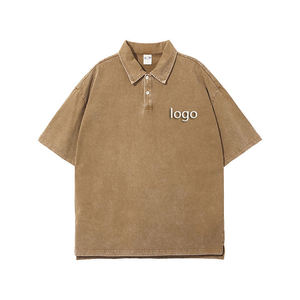 Camisas Formales Unisex de Manga Corta, 100% Algodón, Color Sólido, con Botones, Logotipo Personalizado Bordado, Secado Rápido, Ropa Urbana al por Mayor - Product Image 6