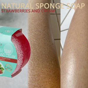 Jabón Sólido de Fresa Premium con Esponja, Alta Calidad, Venta al por Mayor, Hecho en la UE - Product Image 2