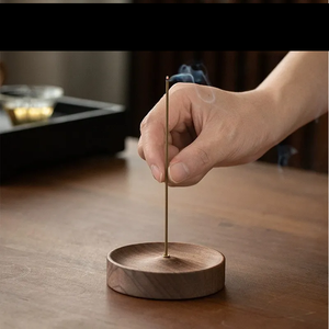 Encens en bois de style floral attrape-cendres diffuseur d'aromathérapie et porte-encens pour usage religieux décoration intérieure et contrôle des cendres - Product Image 3