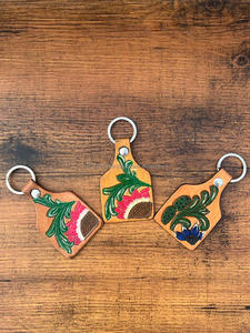 มือแกะสลัก Toled พวงกุญแจหนังน่ารักรูปร่างแปลกใหม่หนัง Key แหวนหนัง Toled อุปกรณ์เสริมพวงกุญแจน่ารักสําหรับ unisex - Product Image 2