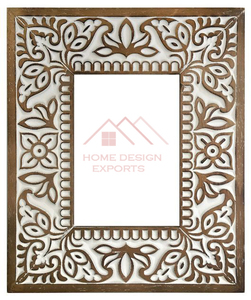 Espejo Hexagonal para Colgar en la Pared, Tallado a Mano con Incrustaciones de Hueso, Arte Hecho a Mano, Decoración de Pared para el Hogar - Product Image 5