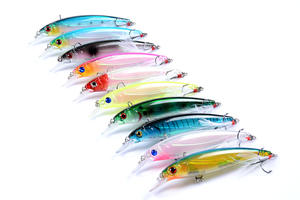 Leurre de pêche artificiel dur, Minnow Wobbler, en plastique dur, suspendu, Jerkbait, 110 mm, Sp Minnow, pour la pêche au bar - Product Image 5