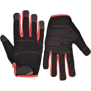 Gants de travail anti-vibration, anti-coupure, en cuir de qualité supérieure, robustes, pour mécaniciens, anti-impact, résistants aux chocs - Product Image 5