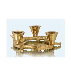 Bougeoir en métal fait main personnalisable pour la maison et la décoration de mariage avec finition argentée au prix de gros - Product Image 6