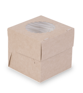 กล่องอาหารกระดาษคราฟท์ขายส่ง มีหน้าต่างใส ป้องกันการรั่วซึม สำหรับโชว์อาหารแบบนำกลับบ้าน รับทำโลโก้ตามสั่ง - Product Image 3