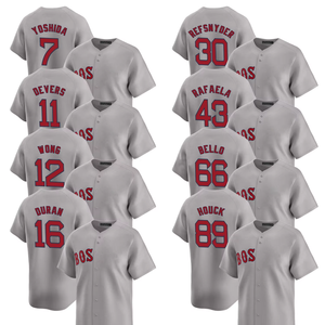 Camisetas de Béisbol Personalizadas para Hombre, Modelo Boston Road 2025, Color Gris, Bordadas con Logos, Tallas Grandes, Transpirables - Product Image 1