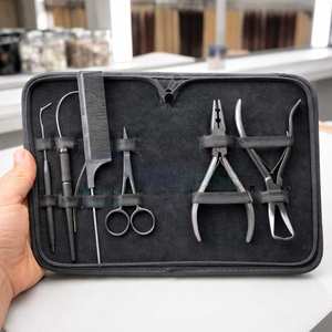 Kit d'outils de fabrication de bijoux plaqués or, ciseaux de précision, ensemble de pinces, étui de voyage durable, outils à main de haute qualité pour les professionnels - Product Image 2