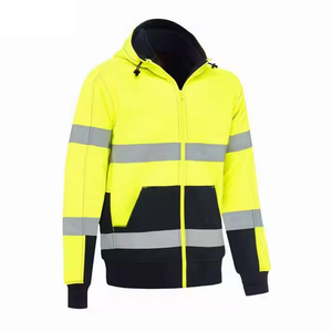 เสื้อฮู้ดแขนยาวสำหรับผู้ชายเสื้อมีฮู้ดเพื่อความปลอดภัยสะท้อนแสง - Product Image 6