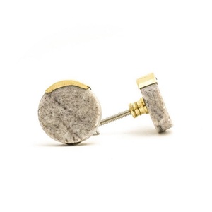 Thanh lịch bằng đá cẩm thạch & Brass dòng knobs Stylish Durable trang trí phần cứng thiết kế độc đáo hoàn hảo cho Tủ Ngăn Kéo đồ nội thất nhà - Product Image 6