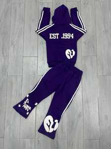 Conjunto Deportivo de Felpa Francesa con Capucha Extra Grande, Bordado, Estampado Personalizado, Conjunto Deportivo Desgastado para Hombre, Ropa Deportiva Urbana - Product Image 6