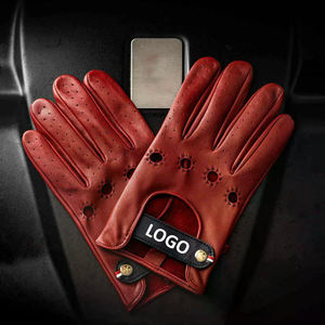 Gants de conduite automobile en cuir de chèvre de qualité supérieure, design du meilleur fabricant Logo personnalisé Prix raisonnable pour l'hiver - Product Image 3