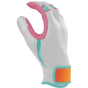 Professional Adult Men's Digital Long <b>Cuff</b> Genuine <b>Leather</b> Baseball Batting Gloves <b>Wrist</b> Support Breathable Custom Logo Design - Product Image 4