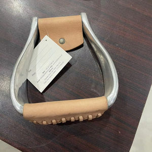 Étriers d'équitation en aluminium recouverts de cuir de qualité supérieure, durables, pour selle d'équitation - Product Image 5