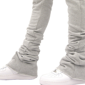 Haute qualité mâle pile pantalon Flare pantalons de survêtement haute qualité personnalisé garçons survêtement hommes pantalons lavés - Product Image 4