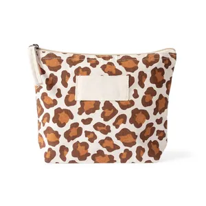 Borsa da Toilette Sostenibile Ventus in Cotone Riciclato, Pochette per Accessori Ecologica - Product Image 1