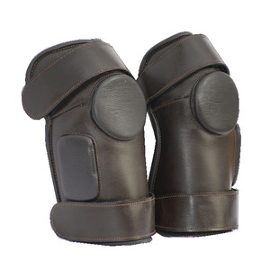 Rodilleras de Polo de cuero genuino duraderas, protección para equitación, cómodo, ajustable, ligero, Flexible, estable, entrenamiento - Product Image 5