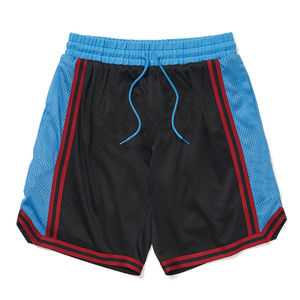 Shorts de basket-ball rétro simples, broderie personnalisée, uniforme de basket-ball athlétique, shorts à double maille à séchage rapide pour hommes - Product Image 5