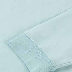 Manufacture personnalisée de haute qualité, t-shirt unisexe à manches longues en daim avec logo personnalisé pour hommes, couleur unie surdimensionnée - Product Image 4