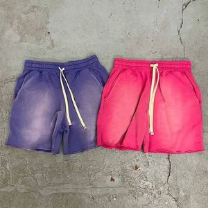 Personnalisable Vintage Écologique Coton Terry Workout Shorts Hommes 100% Haute Qualité Respirant Toile Rue Casual High Street - Product Image 5