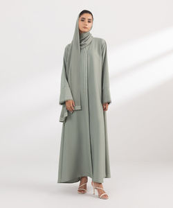 Abaya larga de mujer cómoda de mejor diseño personalizado abaya de mujer islámica al por mayor a bajo precio nuevo en blanco liso personalizado - Product Image 1