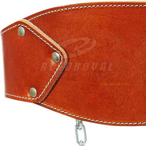 เข็มขัดยกน้ำหนักสร้างกล้ามเนื้อสำหรับผู้ใหญ่เข็มขัดบริหารเอวเทรนเนอร์เข้ายิมทำจากหนัง - Product Image 6