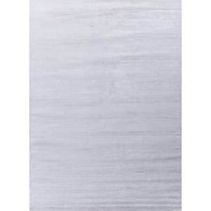 Tapis en viscose tissé à la main de couleur unie ivoire HPV-13014 pour usage domestique - Product Image 1