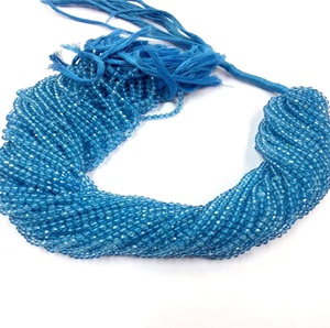 Cuentas de Topacio Azul Cielo Redondas Facetadas de 3 mm, 13 Pulgadas, Certificadas por Terceros para la Fabricación de Joyas - Product Image 4