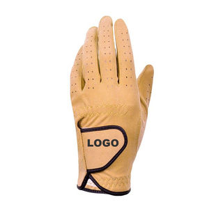 Gants de golf en cuir véritable Cabretta haute durabilité avec logo personnalisé et design réglable directement du Pakistan - Product Image 5